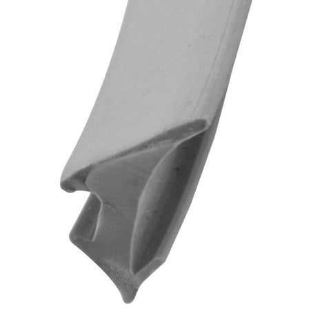 Make-2-Fit P 7792 Glass Glazing Spline, 15/64 in W, 0.395 in Thick, 200 ft L, Vinyl, Gray