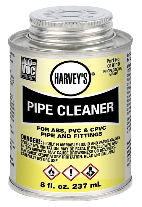 Harvey 019110-24 Pipe Cleaner, Liquid, Clear, 8 oz Can