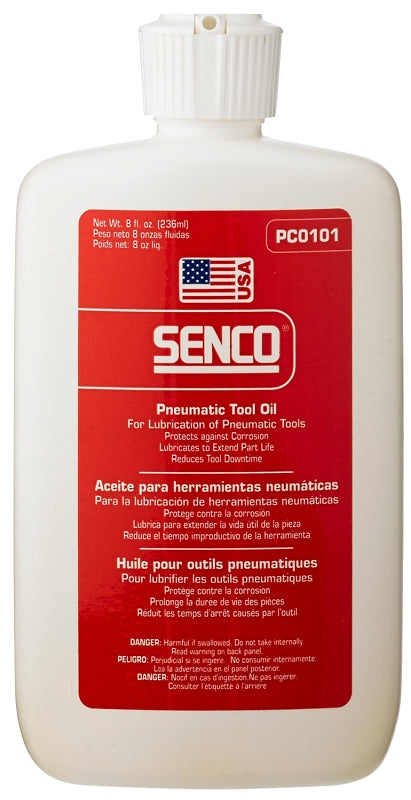 Senco PC0101 Pneumatic Tool Oil, 8 oz, Bottle, Pack of 12
