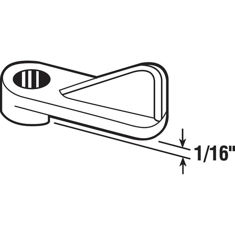 Prime-Line PL 7739 Window Screen Clip with Screw, Plastic, Gray