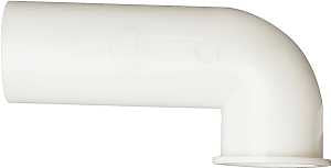Plumb Pak PP855-78 Disposal Drain Elbow, Plastic, White, For: InSinkErator Disposals
