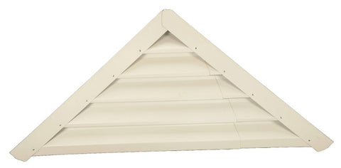 Lomanco LomanCool 900 Series 905W Adjustable Louver, 26-1/4 in L, 42 to 51-3/8 in W, Triangular, Aluminum, White