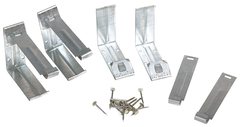 Amerimax 15020 Fascia Bracket, 4 in L, 4-1/4 in W, 1-1/2 in H, Steel ...