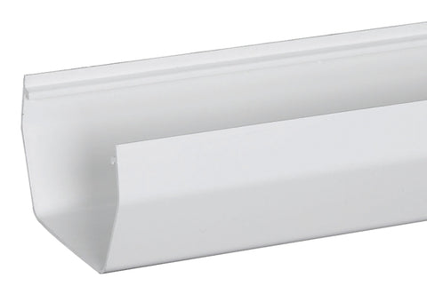 Amerimax T0573 Gutter, 10 ft L, 5 in W, Vinyl, White