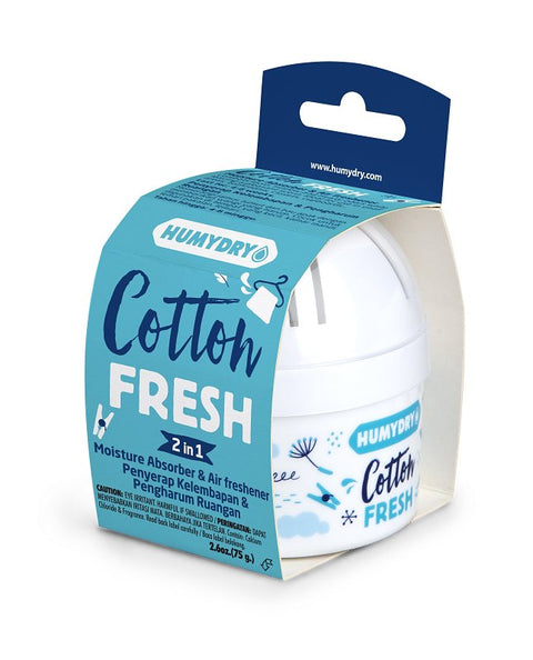 Humydry USA44131C12 Mini Moisture Absorber and Air Freshener, 2.6 oz, Cotton Fresh, White, 100 sq-ft Coverage Area