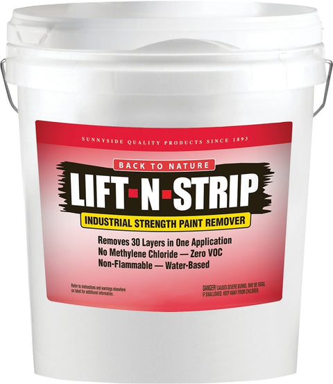 Back to Nature 674G5 Paint/Varnish Remover, Paste, Mild, White, 5 gal