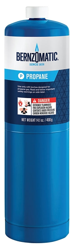 BernzOmatic 304182 Hand Torch Cylinder, Propane, 14.1 oz, Liquid Form