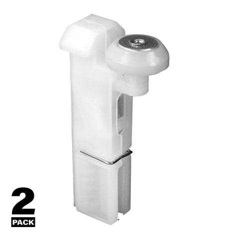Prime-Line B 543 Roller Assembly, 11/16 in Dia Roller, Polyethylene Roller, Convex Roller, 5/8 in W, 2-3/8 in H, Nylon