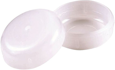 Shepherd Hardware 3040 Furniture Insert Cup, Round, Plastic, White, 1-1/2 in ID Dimensions