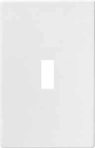 Eaton Wiring Devices PJS1W Wallplate, 4-7/8 in L, 3.12 in W, 1 -Gang, Polycarbonate, White, High-Gloss