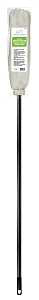 Simple Spaces 750P Deck Mop with Handle, 65 in L, Cotton Mop Head, White Mop Head
