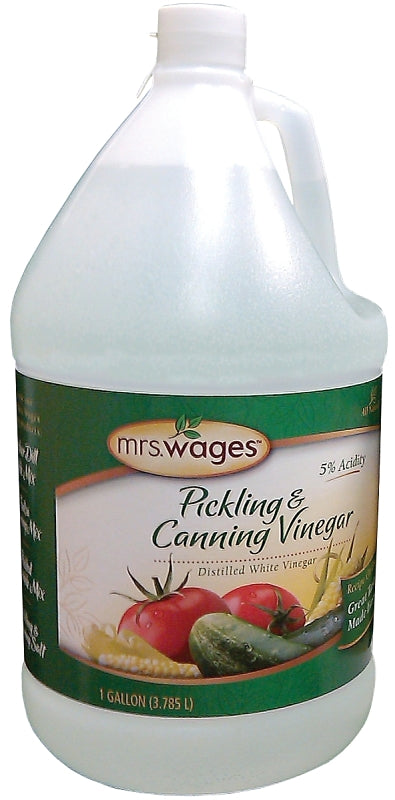 Mrs. Wages W654-B3425 Pickling and Canning Vinegar, Ingredients: Vinegar, 1 gal, Pack of 4