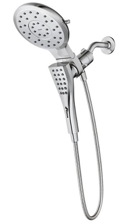 Moen Verso 220C2 Series 220C2EP Combination Shower, 1/2 in Connection, IPS, 1.75 gpm, 8-Spray Function, Chrome