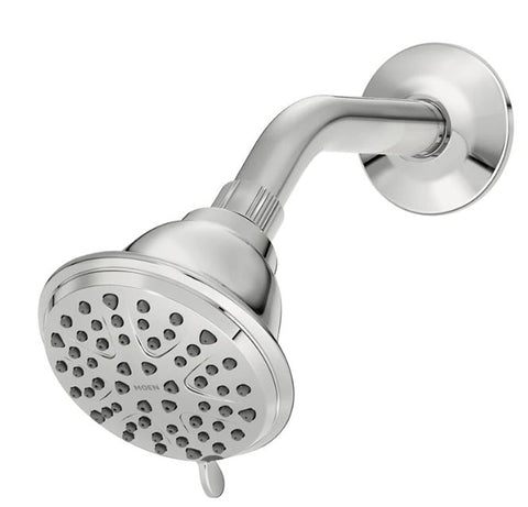 SHOWER HEAD 8-FUNC CHROME 4IN
