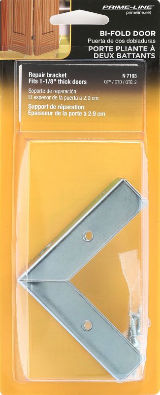 Prime-Line N 7193 Corner Repair Bracket, Aluminum, Zinc