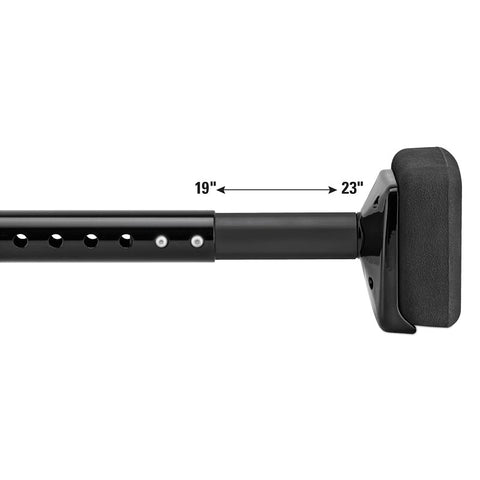 Roberts 10-410 Adjustable Knee Kicker, Aluminum, Black