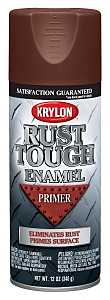 Krylon K09204007 Rust-Preventative Primer, Ruddy Brown, 12 oz