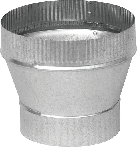 Imperial GV1358 Furnace Short Increaser, 5 to 6 in Connection, 6-1/4 in L, 24 ga Gauge, Steel, Galvanized