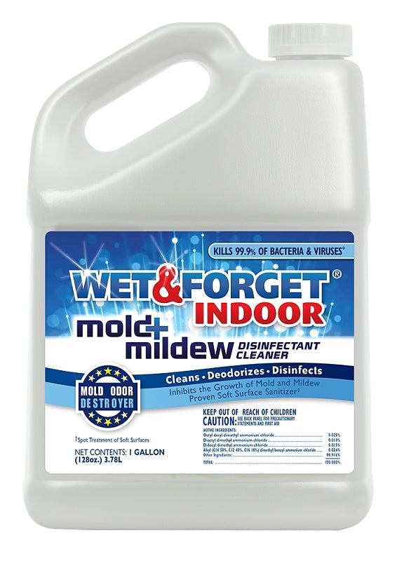 Wet & Forget 802128 Mold and Mildew Disinfectant Cleaner, 128 oz, Liqu ...