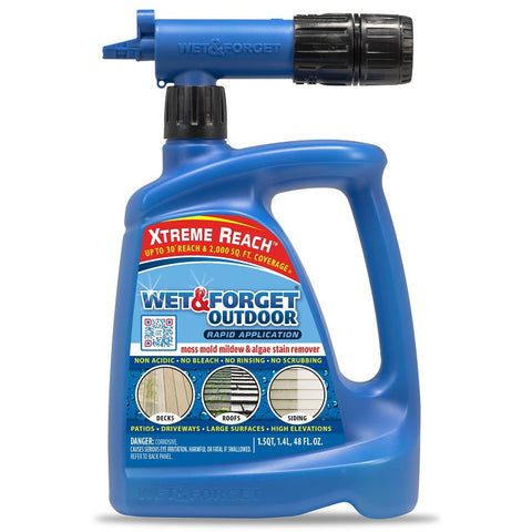 Clea Shell Wet & Forget 807048 Mold and Mildew Stain Remover, 48 oz, Liquid, Clea ...