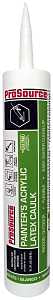 ProSource 78500CA Caulk, White, 10.1 oz Cartridge, Pack of 12