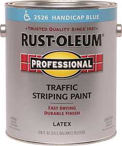 Rust-Oleum 2526402 Inverted Marking Spray Paint, Flat, Handicap Blue, 1 gal Pail, Pack of 2
