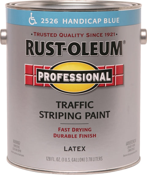 Rust-Oleum 2526402 Inverted Marking Spray Paint, Flat, Handicap Blue, 1 gal Pail, Pack of 2