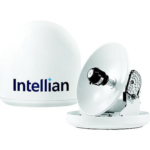 Intellian B4209DN i2 13" Satellite TV System w/DISH /Bell MIM (with RG6 1m cable) & RG6 cable, 15m