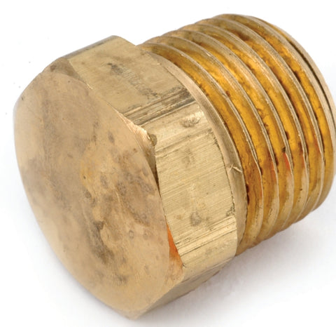 Anderson Metals 756121-06 Pipe Plug, 3/8 in, MPT, Brass, Pack of 10