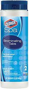 Clorox 20001CSP Brominating Tablet, 1.5 lb, Tablet, Chlorine Bromine, White, Pack of 6