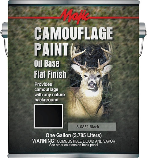 Majic Paints 8-0851-1 Camouflage Paint, Black, 1 gal Can, Pack of 2