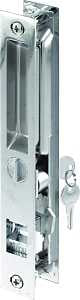 Prime-Line C 1076 Handle Set, Alike Key, Aluminum, Chrome, 1-1/4 in Thick Door