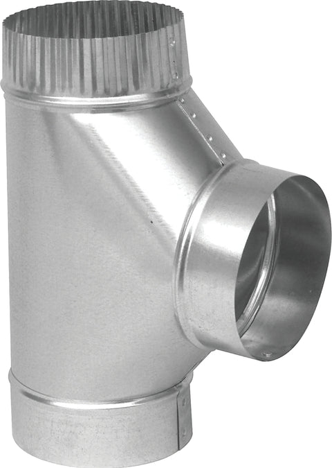 Imperial GV0887 Tee, 5 in, 26 ga Gauge, Steel, Galvanized