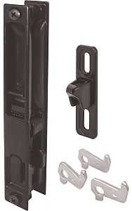 Prime-Line C 1043 Handleset, Aluminum, Painted, For: 1 to 1-1/4 in THK Glass Sliding Doors