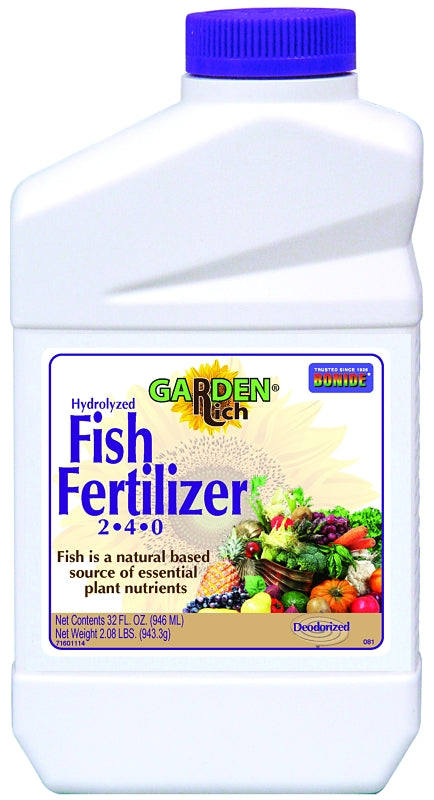 Bonide Garden Rich 081 Fertilizer, 1 qt, Liquid, 2-4-0 N-P-K Ratio