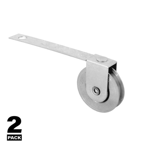 Prime-Line B 522 Center Grooved Roller Assembly, 1 in Dia Roller, 1/4 in W Roller, Steel Roller, Concave Roller, Steel