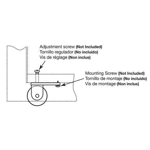 Prime-Line B 522 Center Grooved Roller Assembly, 1 in Dia Roller, 1/4 in W Roller, Steel Roller, Concave Roller, Steel