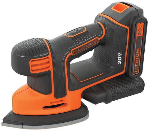 Black+Decker MOUSE BDCMS20C Sander, 20 V, 1.5 Ah