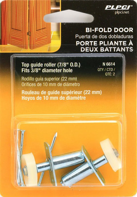 Prime-Line N 6614 Roller Guide, Steel, White