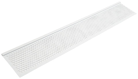 Frost King G636W Gutter Screen, 3 ft L, 6-5/8 in W, Vinyl, White