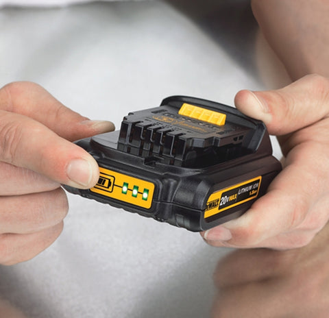 DEWALT DCB201 Compact Battery Pack, 20 V Battery, 1.5 Ah, 30 min Charging