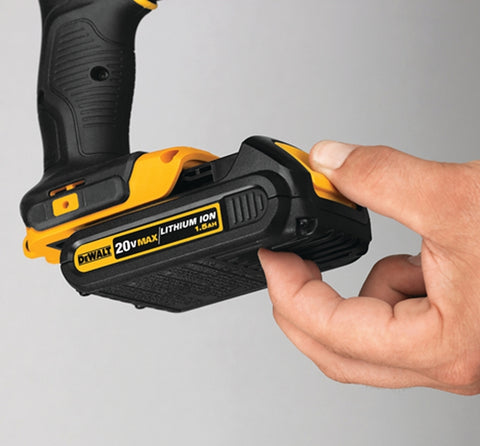 DEWALT DCB201 Compact Battery Pack, 20 V Battery, 1.5 Ah, 30 min Charging