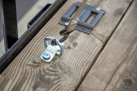 Keeper 89314-12C D-Ring with Bracket, Silver