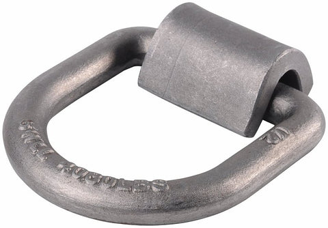 Keeper 89317-8C Surface Mount D-Ring Anchor, Heavy-Duty, unplaited, weldable steel