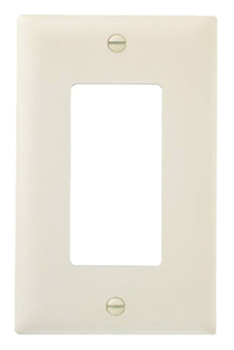Legrand TradeMaster TP Series TP26LACP10 Wallplate, 4.6875 in L, 2.937 in W, 1-Gang, Nylon, Light Almond