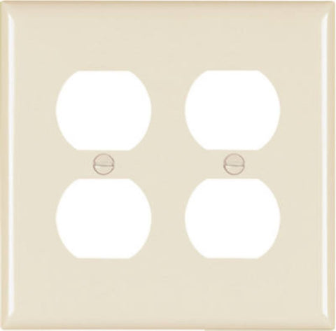 Legrand TradeMaster TP TP82LACC30 Wallplate, 4.6875 in L, 4-3/4 in W, Standard, 2 -Gang, Nylon