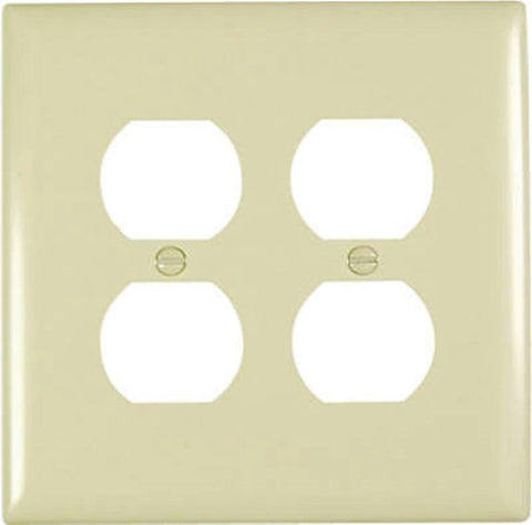 Legrand TradeMaster TPJ82ICC10 Outlet Wallplate, Jumbo, 1 -Gang, Nylon, Ivory