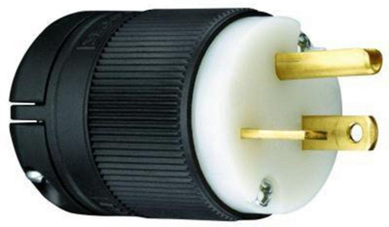 Legrand Camp-Lock PS520PCLB Electrical Plug, 2 -Pole, 20 A, 125 V, NEM ...