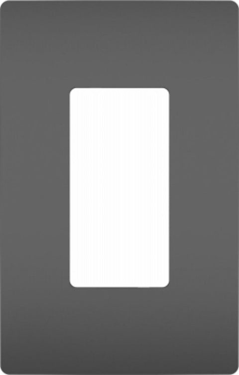 Legrand RWP26BKCC6 Switch Wallplate, 3.15 in W, 1 -Gang, Polycarbonate, Black, Satin