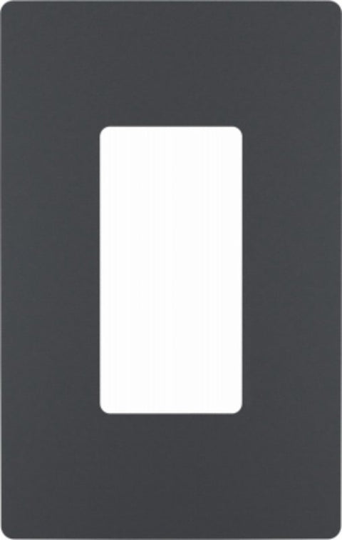 Pass & Seymour radiant Series RWP26GCC6 Wallplate, 4-1/2 in L, 3.15 in W, 1-Gang, Polycarbonate, Graphite, Metallic